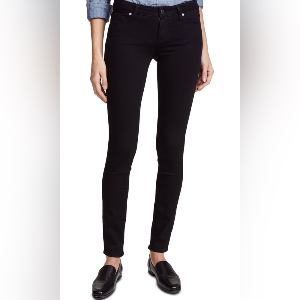 PAIGE Verdugo Ultra Skinny Black Jeans
